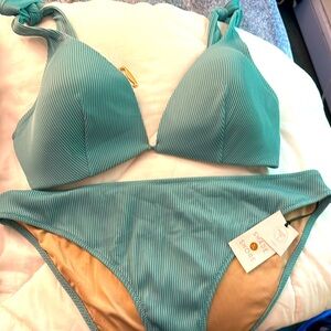 NWT Shade and shore teal bikini
